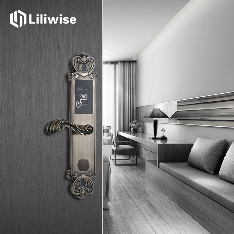 Classic Stylish Hotel Door Locks RFID Card Access Control 10000 Times Life Span