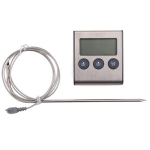 Magnet / Clock Timer Alarm Instant Read Thermometer Food Grade For BBQ Grill