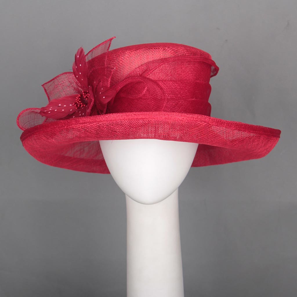 Elegant fancy Church sinamay hats for ladies ,Sinamay wide brimhats