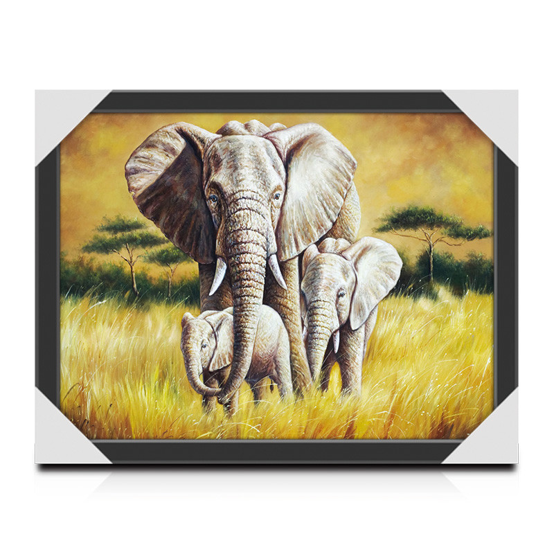 Tigers 3D Lenticular Printing / MDF Or PS Frame 3D Animals Images