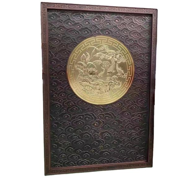 Privacy protection antique copper etching room divider hanging room divider