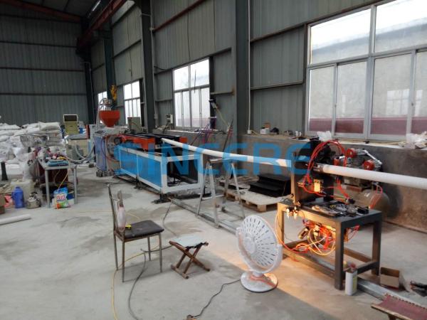 PP PE PA PVC Plastic Electric Corrugated Conduit Pipe Extruder Machine Extrusion