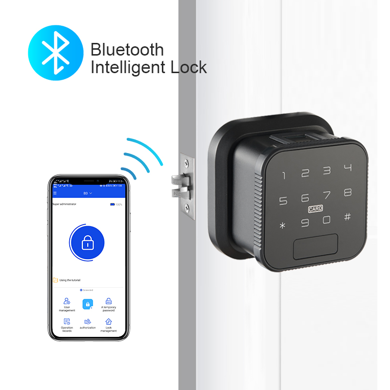 Aluminum Bluetooth Fingerprint Door Lock WiFi Bluetooth Home Door Lock