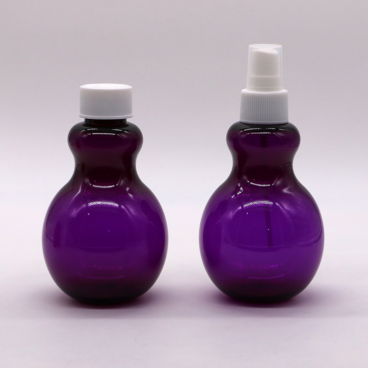225ml PET Customized Color Pear Shaped Spray Bottle for Cosmetic Packaging Solution