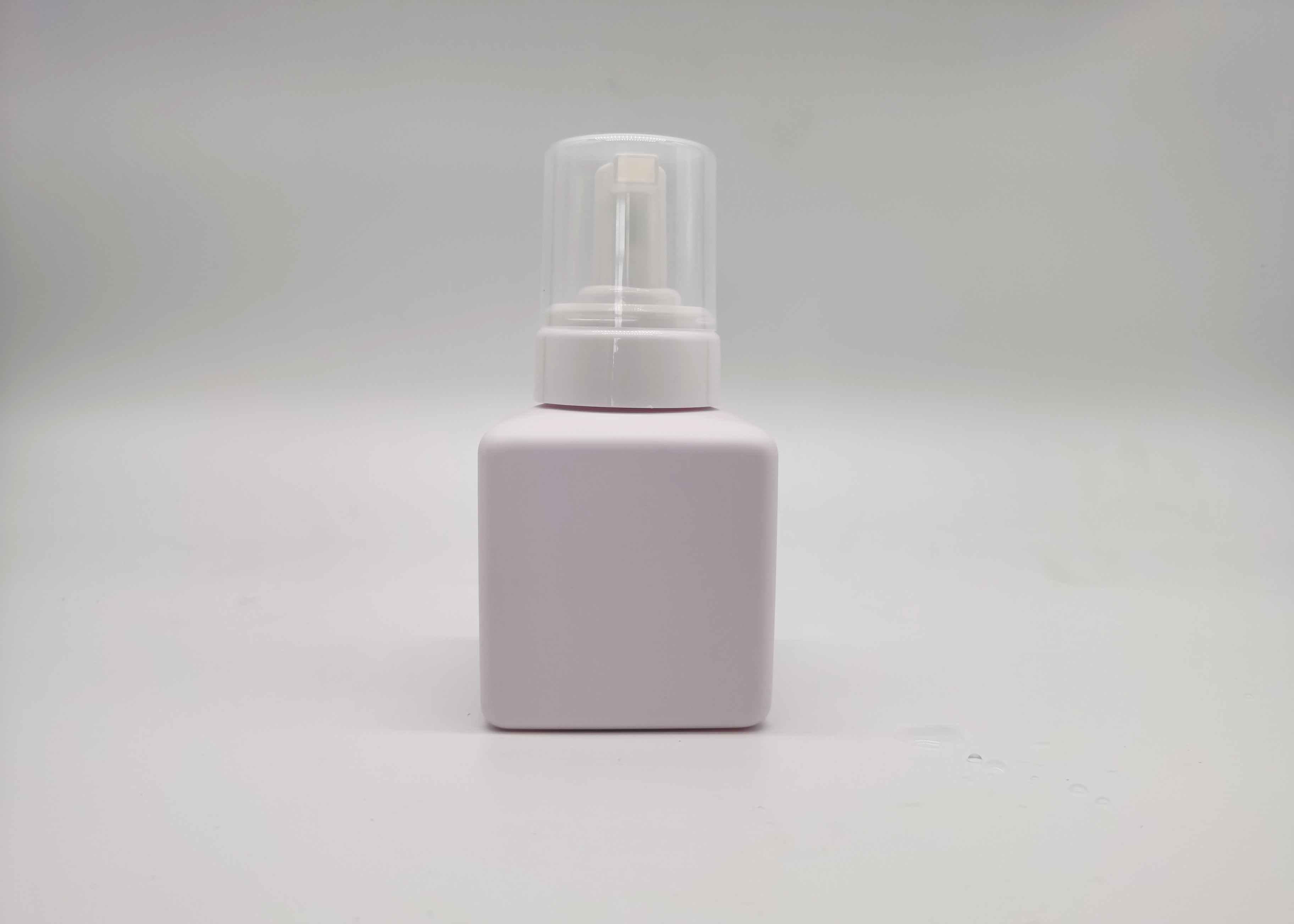 Pink 250ml PET Plastic Cosmetic Bottles With Foam Pump