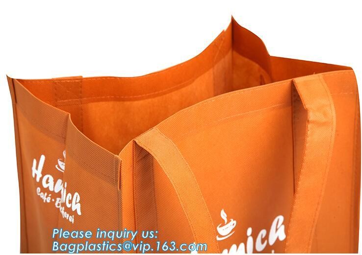 Wholesale factory custom fashion laminated non woven bag, Shopping printing fabric insulated foldable bag, custom pp non