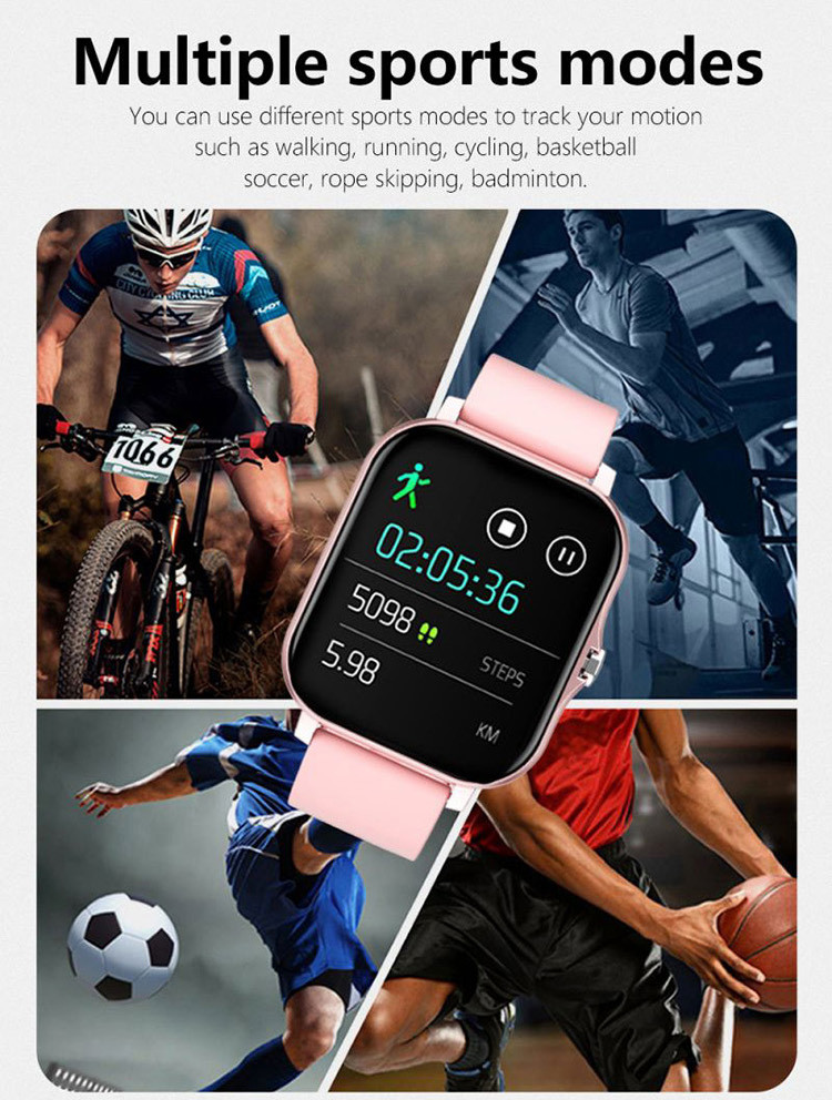 240*280 Pixel Body Temperature Monitor Smart Watch Sleep Monitoring