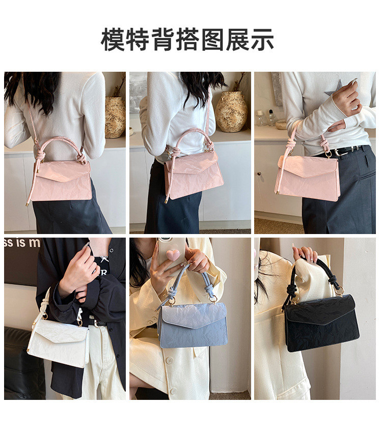 HIGH-GRADE HANDBAG WOMEN TREND NEW FASHION NICHE DESIGN HAND BILL OF LADING SHOULDER BAG ALL TEXTURE CROSSBODY BAG