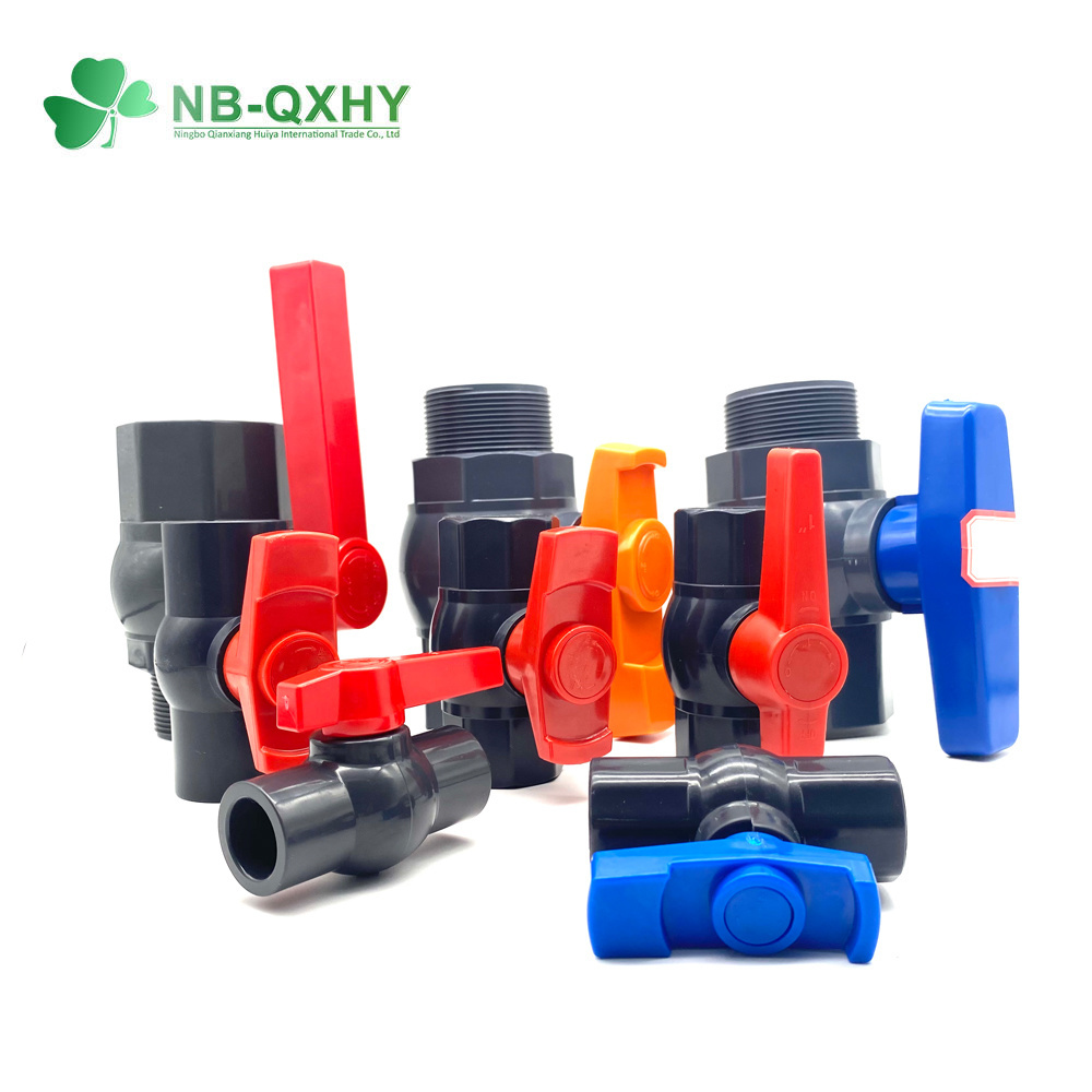 Long Handle 1/2&rdquor; -4&rdquor; Thread or Socket PVC Ball Valve