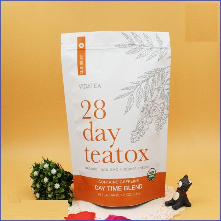 Custom Tea Packaging Pouch Detox Slimming Tea / Flower Leaf / Seed Bean k Bag