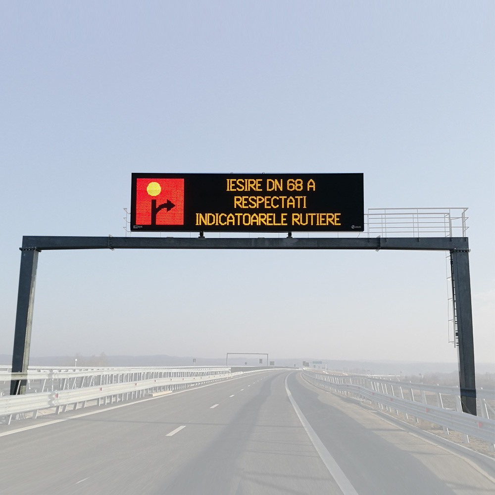 EN12966 NTCIP VMS Traffic LED Display With RS232 RS485 Serial Ports