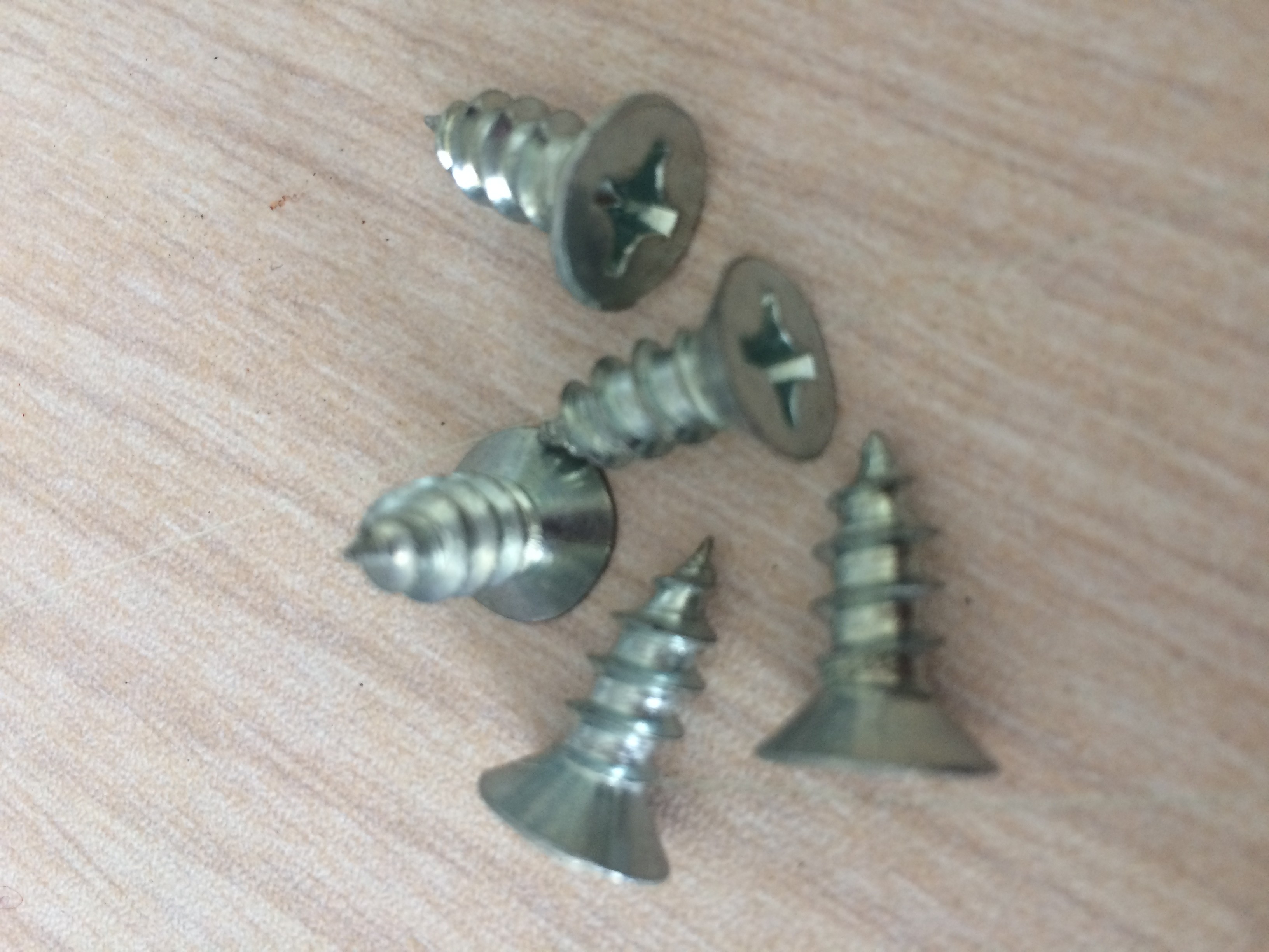 Zinc Plated Steel Phillips Flat Head Tapping Screws Countersunk Wood Screws