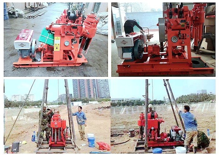 Diamond 50 Meters Soil Investigation Drilling Machine Core Sampling Lightweight