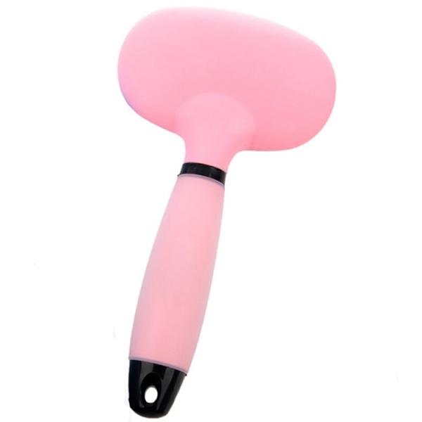 Safe And Soft Dog Hair Brush , Silicone Pet Short Hair Dog Brush Bathing