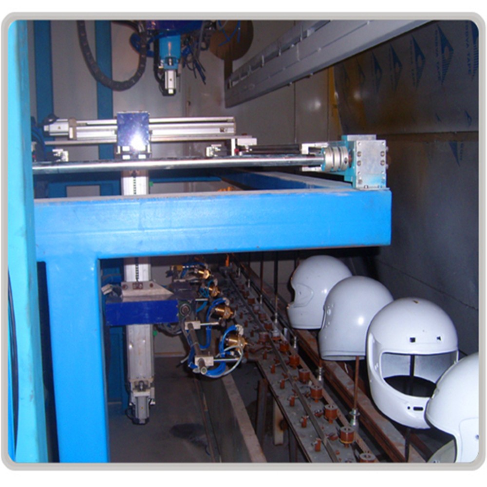 On Line Automatic 5 Axis Spray Painting Machine For Motorcycle Helmet