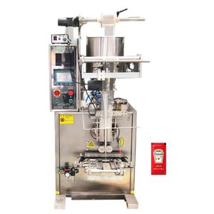 Vertical Tomato Sauce Filling Machine , 220V 60Hz Automatic Sauce Filling