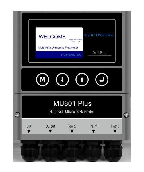 Quality Clamp On Sensor Multi Channel Ultrasonic Flowmeter MU801 Plus for sale