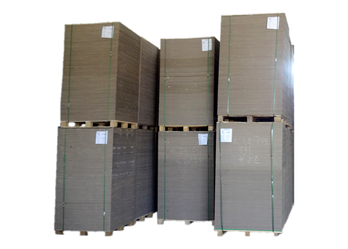 Recycled uncoated Grey Chip Board one time on line finished
