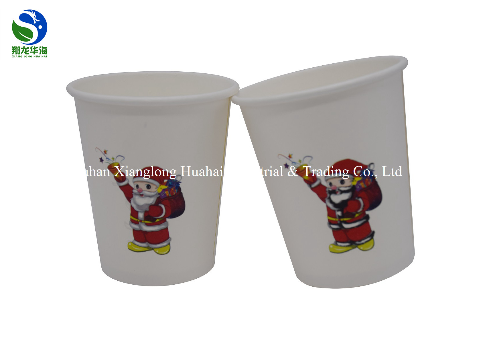 Eco - Friendly Biodegradable Paper Cups Flexo Printing Color Changing Style