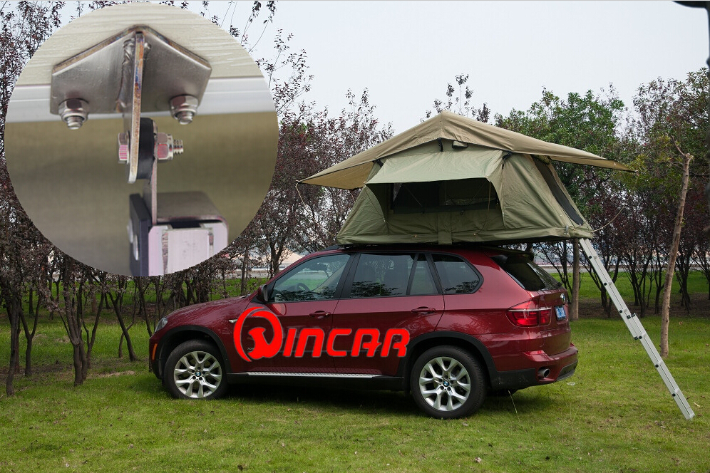 4 x 4 waterproof polyester and ripstop canvas roof top tent from Ningbo Wincar