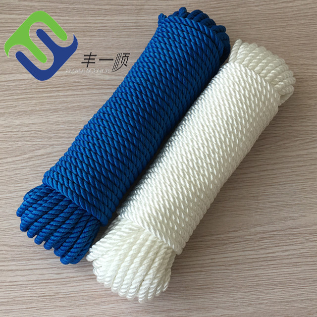 Multi Colors 3 Strand Twisted Nylon Ship Mooring Rope Polyamide Boat Sailing Yacht Rope 4mm-60mm