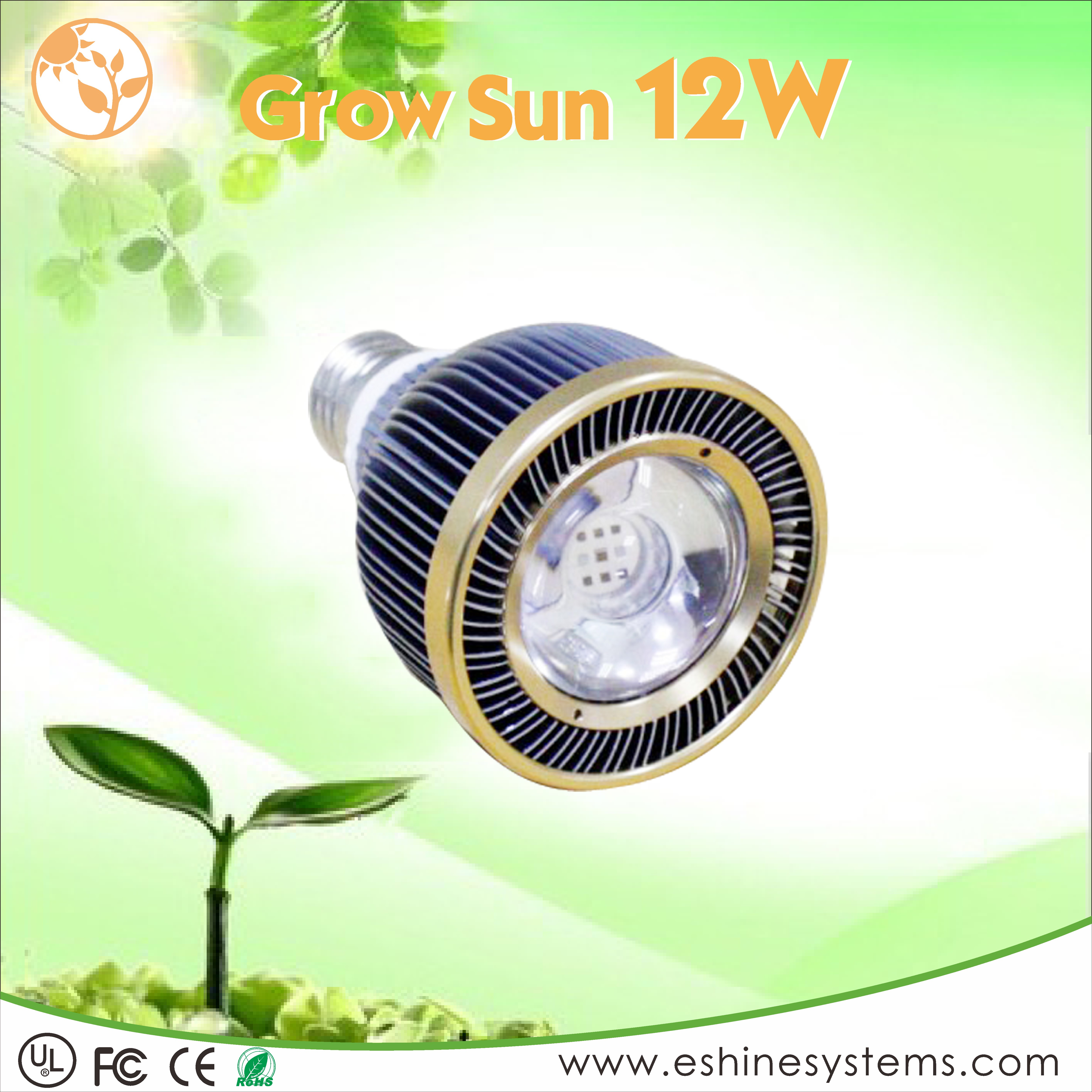 5G GrowSun Series, 6-bands full spectral from 400-760nm & white for the best grow effect.