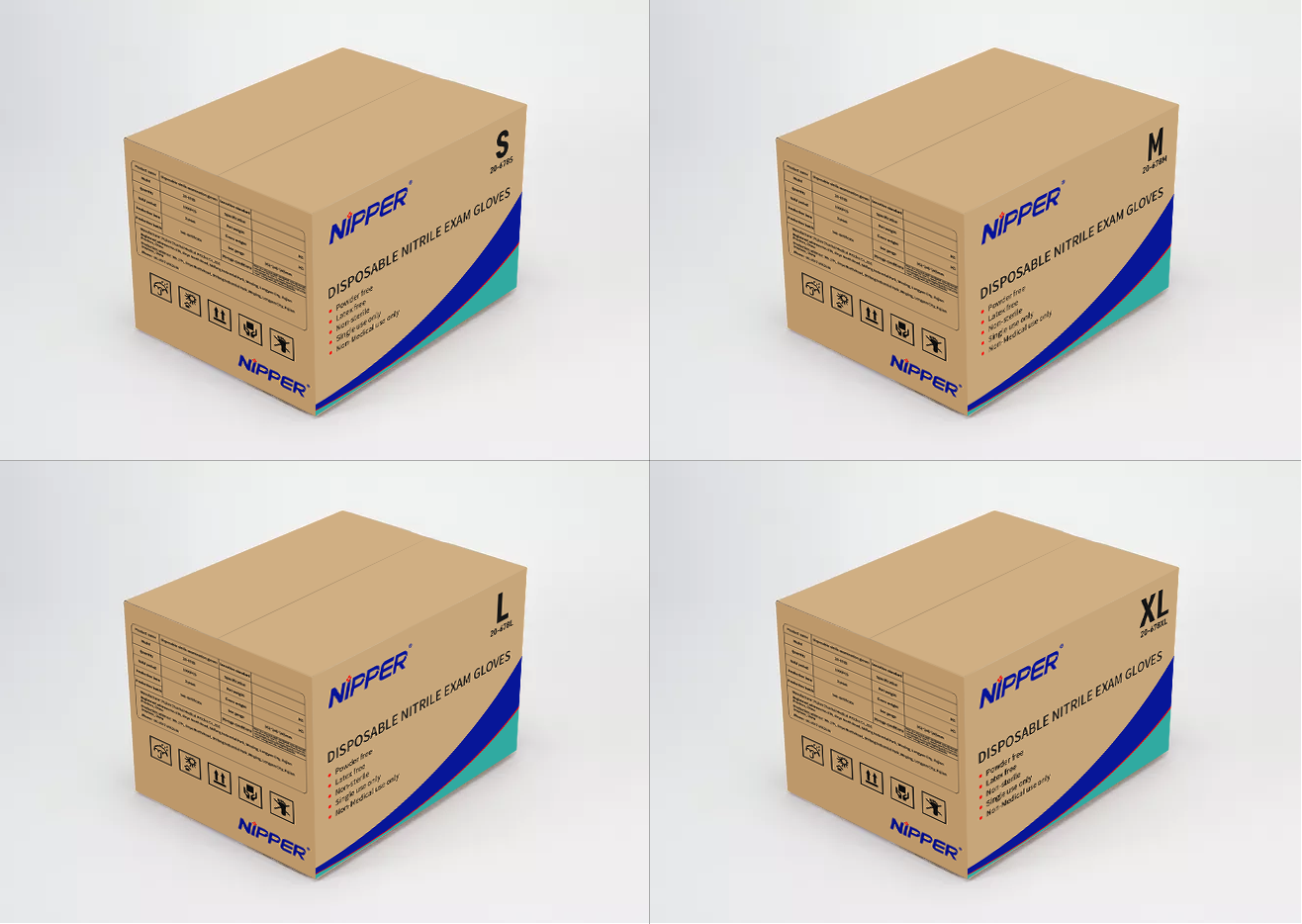 Powder Free Latex Examination Gloves 3-6.5g