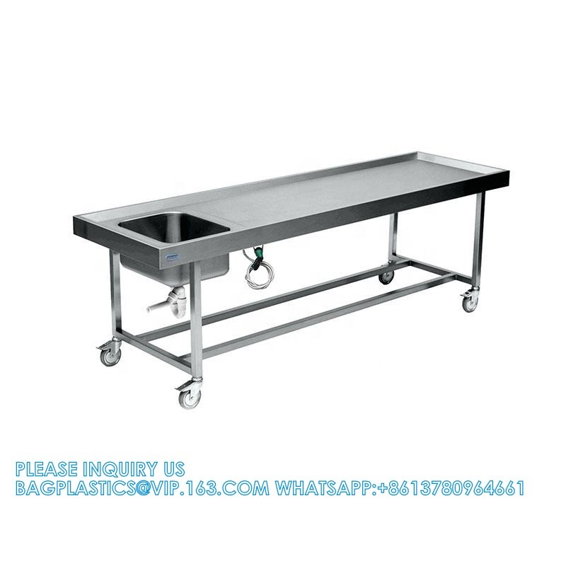 Formalin Sink Embalming Table Manufacture Mortuary Autopsy Station Corpse Washing Table Dissection Table Autopsy Table