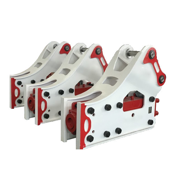 Side Type Excavator Hydraulic Hammer Breaking Rock Concrete Function