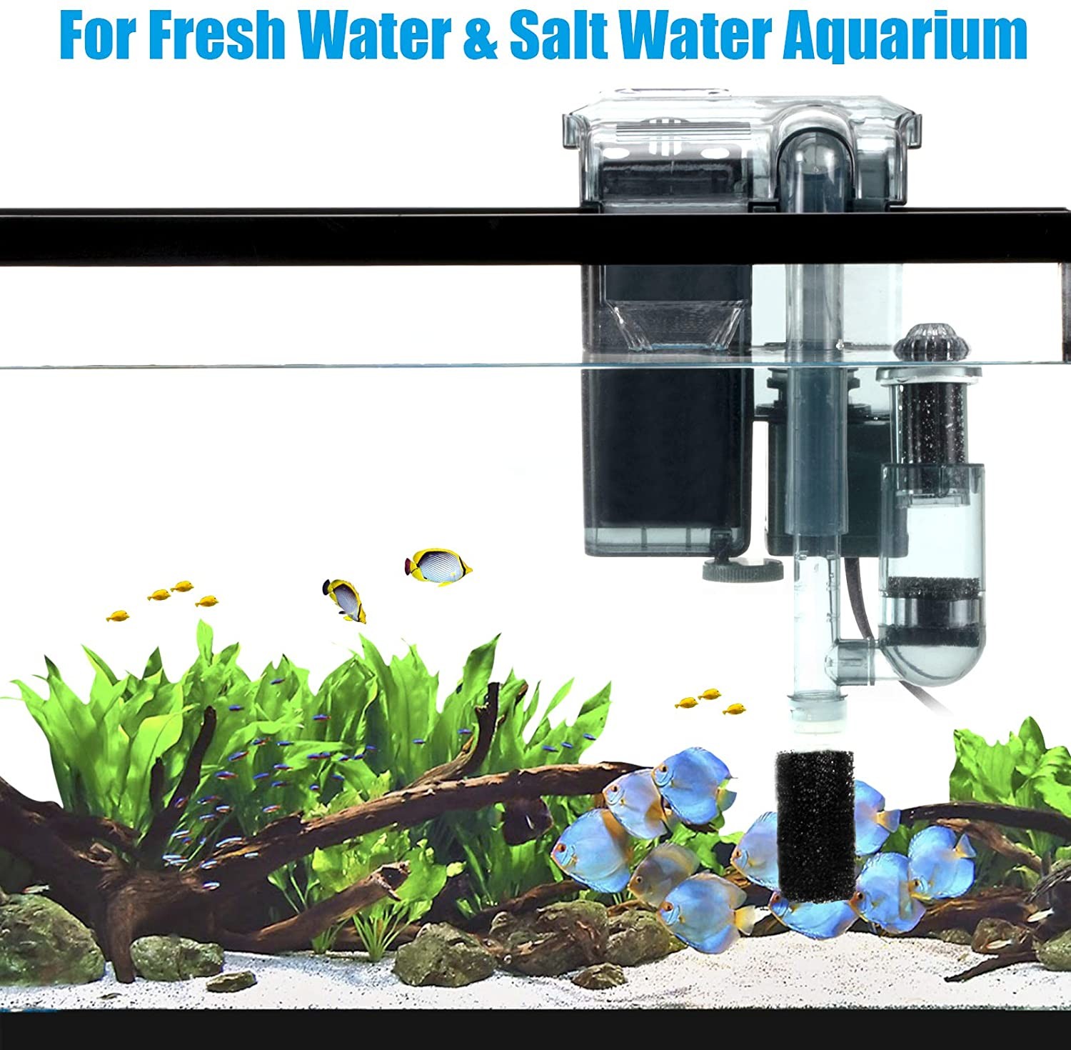 Floating Brush Aquarium Magnetic Cleaner Plastic Glass Fibre Bar