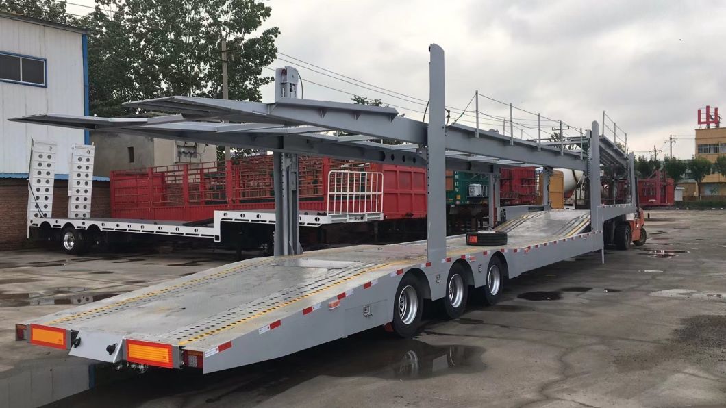 3 Axle Transport 8units Air Suspension Car Carrier Trailer