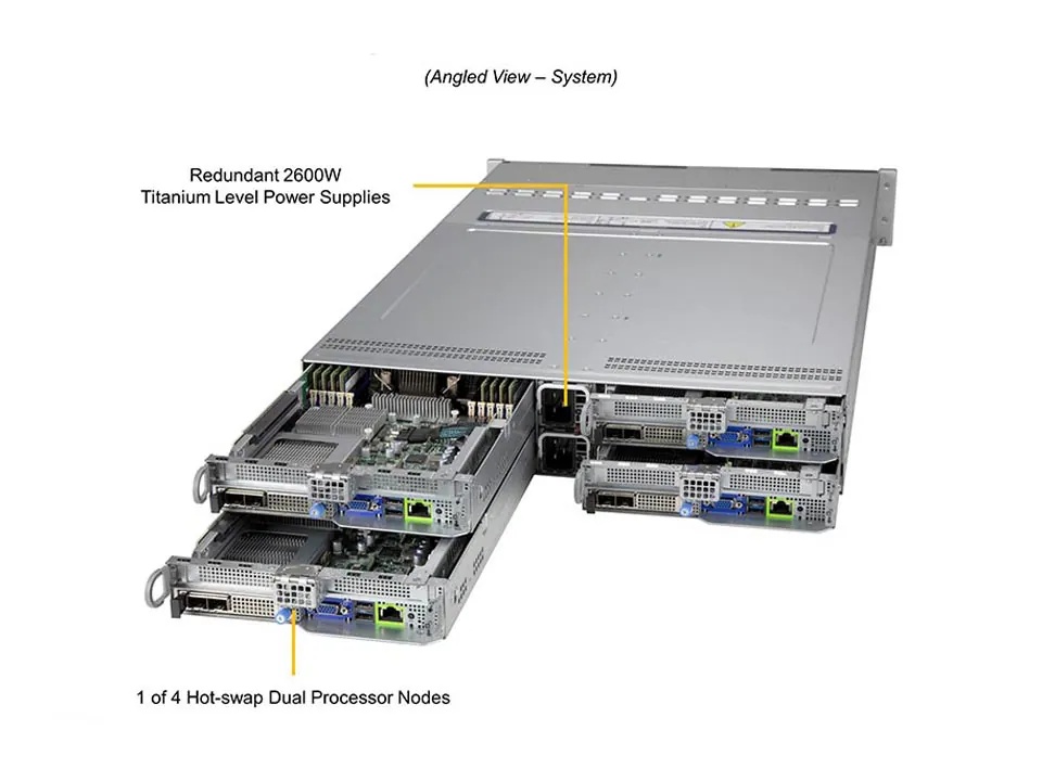Stock SYS-220BT-HNTR CPU Intel 6346 16GB/RECC/DDR4/3200MHz SUPERMICRO Network Servers