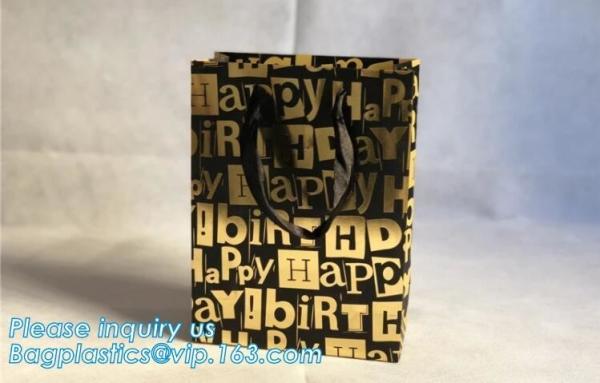 Custom Printed Accept Wholesale Stock White Brown Kraft Paper Shopping Bag With