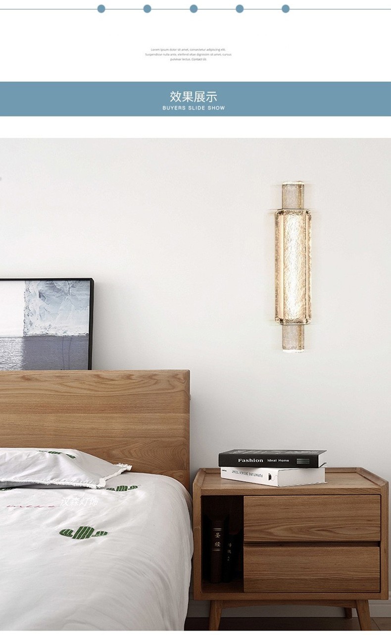 Nordic Luxury crystal wall lamp living room bedroom bedside restaurant corridor creative wall light (WH-OR-254)
