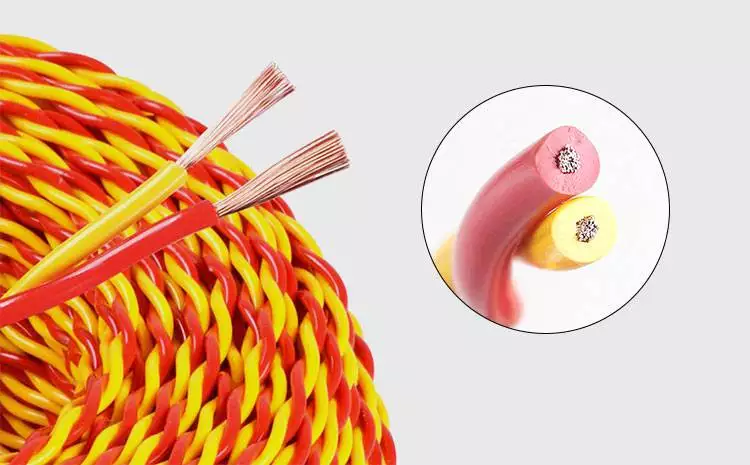 Double Core Wire Cable for Lighting 20AWG 18AWG 17AWG 15AWG 13AWG PVC Insulation Material