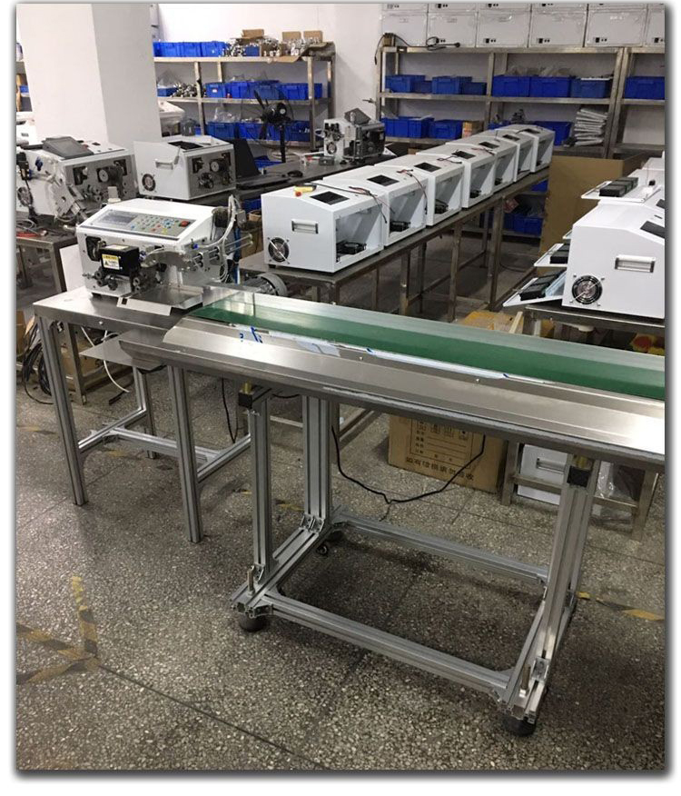 Online Support 160mm Width Automatic Wire Cutting Stripping Terminal Crimping Machine