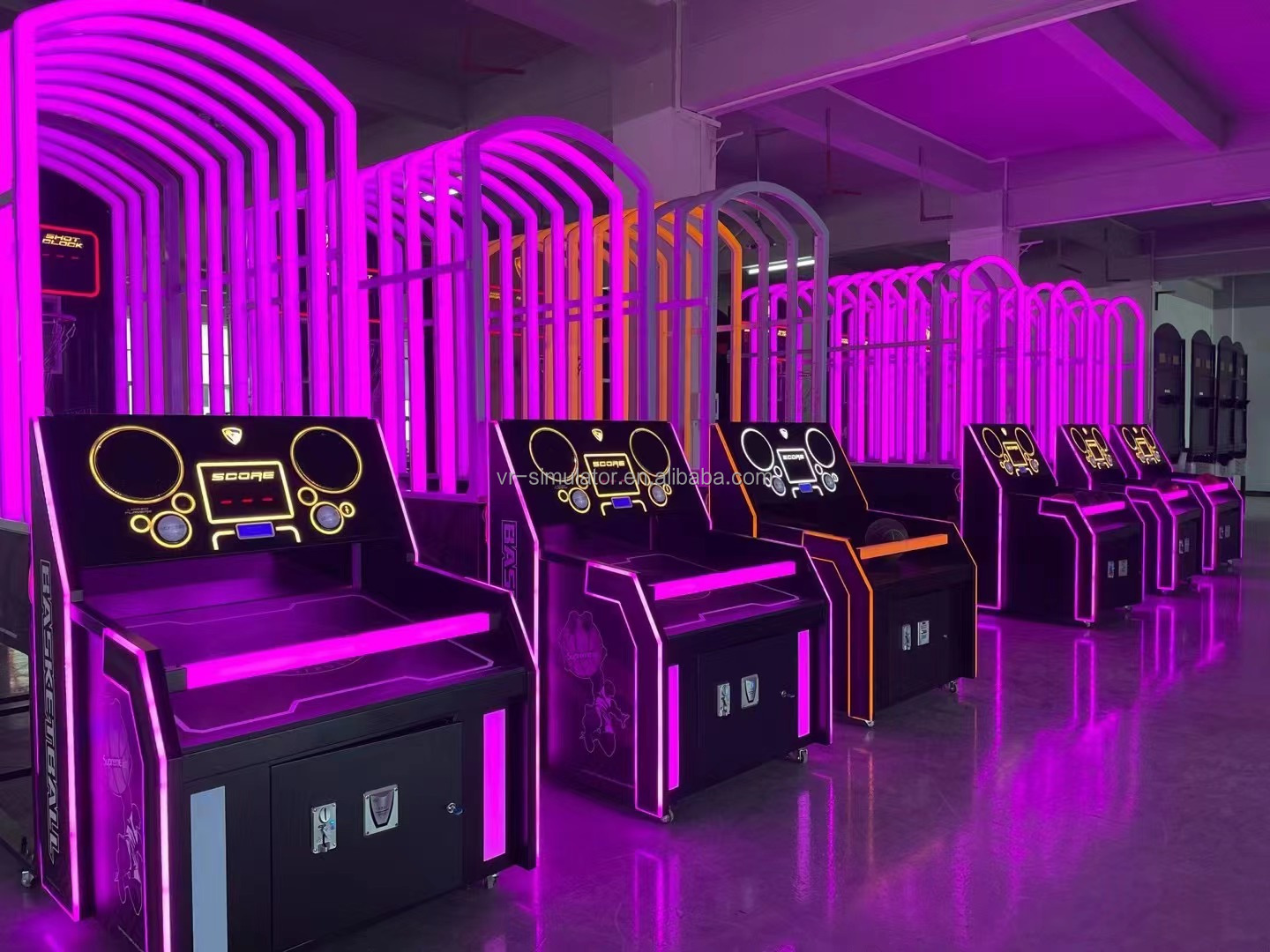 Dreamland Exclusive Design Coin Operated Luxury Slam King Basketball Machine For Indoor Amusement Park