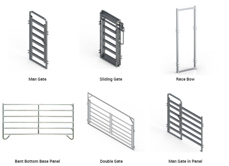 Welded Metal 40x40mm Tube Heavy Duty Cattle Panel 2.1m Width