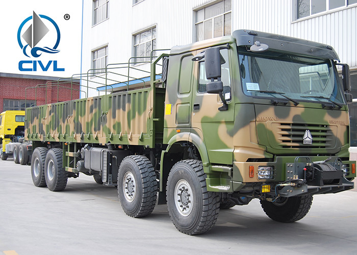 WITH ISO CCC APPROVAL All Wheel Heavy Equipment Trucks 8x8 371hp EuroII 50t Sinotruk HOWO Brand