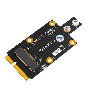 Mini PCI-E to NGFF M.2 B-Key Adapter with Dual NANO SIM Card Slot 3G/4G/5G WWAN