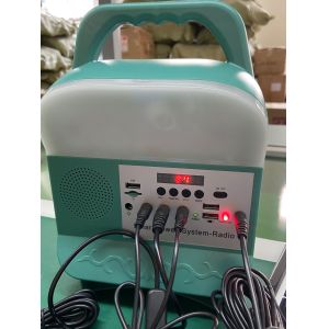 12W Solar Panel system 4 LED Bulbs Portable Solar Power Lighting System Kits