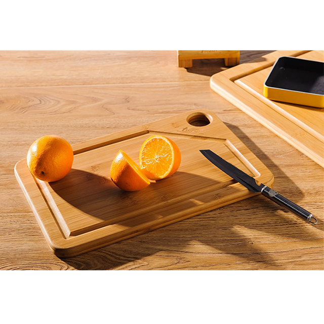 Experience the Benefits of BAMBOO Three-Piece Kitchen Cutting Board Set for Chopping