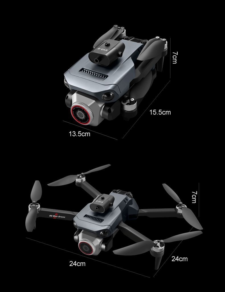 Plastic K6 Max Drone Wifi Foldable Remote Control Helicopter Rc Dron Toy Gifts with Other Maximum Flight Time