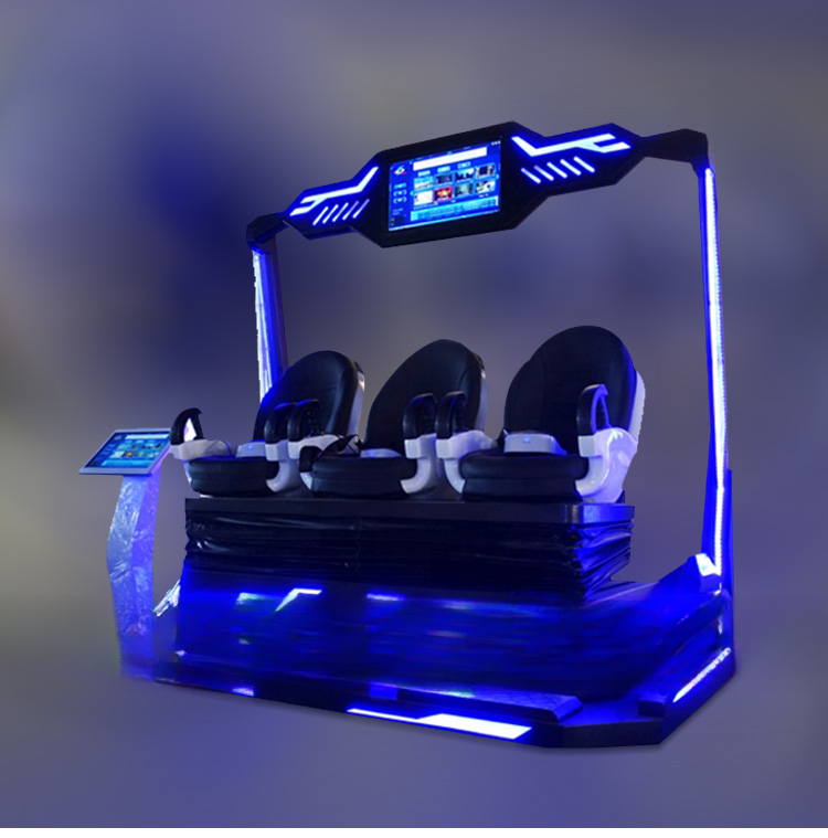 Virtual Reality multiplayer vr cinema game machine 3 Seats Racing VR game simulator
