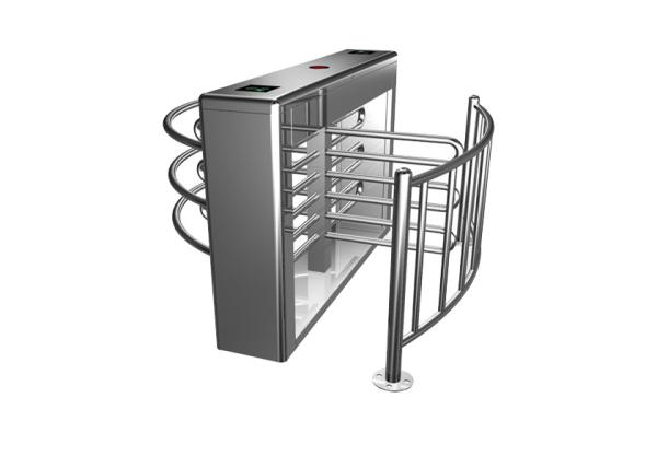 Access Control Half Height Turnstile SS304 Cabinet 90 Degree Rotating Bi