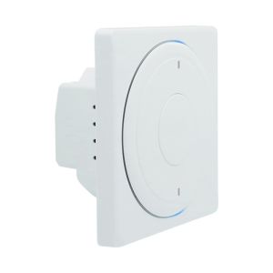 White 2 Gang Smart Switch Remote Control EU Standard With Timer And Countdown