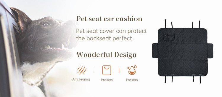 Dog Car Seat Cover for Back Seat, Waterproof Pet Dog Seat Cover for SUV 100% Scratchproof Nonslip