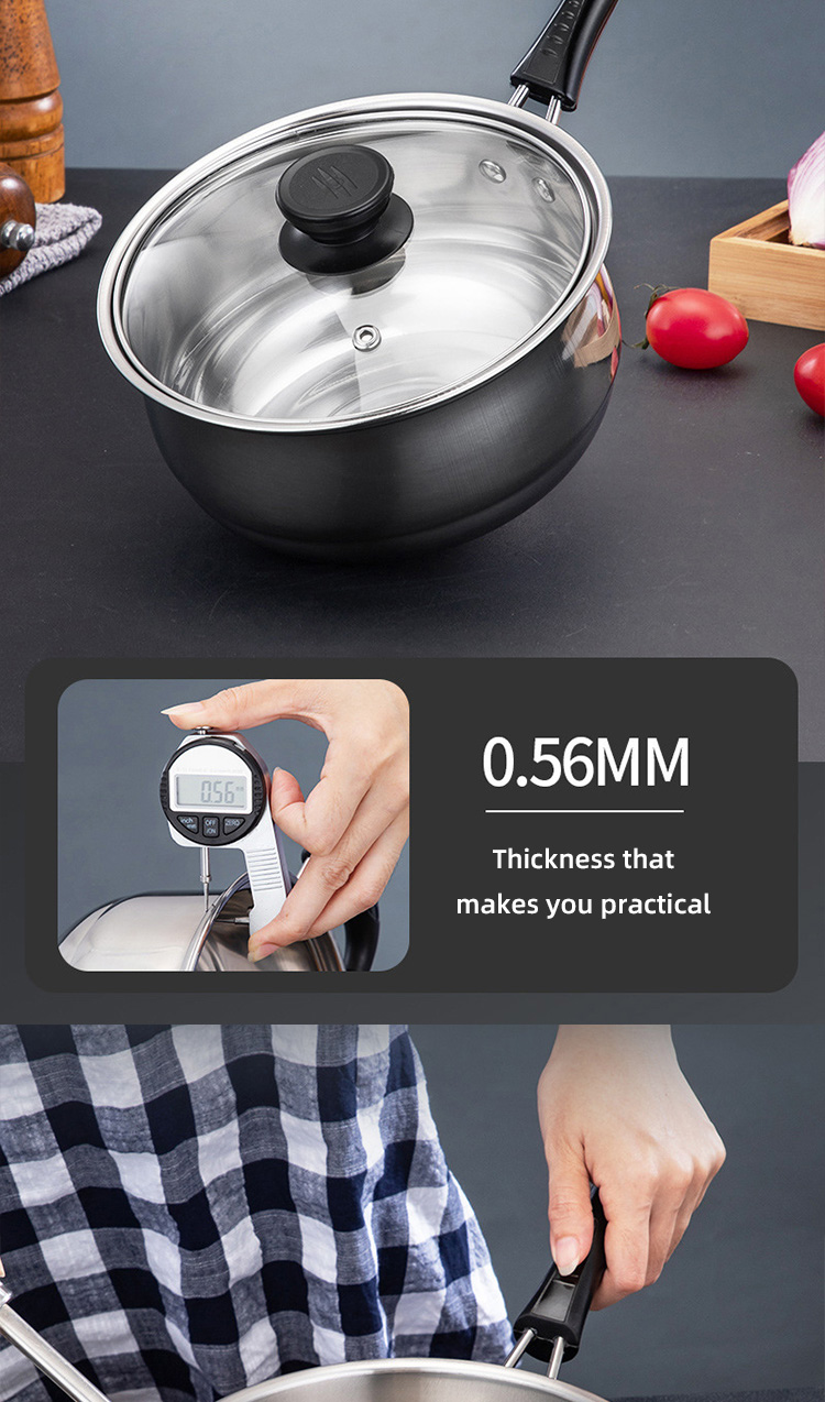 Cheap Price Cookware Set Induction Silver Pot Set Stainless Steel Cookware Set 5pcs Cooking Pot And Pans
