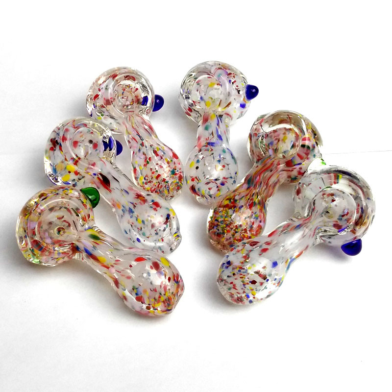 Hand Blown Mini Cute Heady Glass Hand Pipe 2.9 Inch For Dry Herb