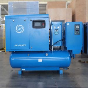 15kw 5 in 1 Screw Air Compressor With Tank, Refrigerated Dryer, Adsorption Dryer And Filter